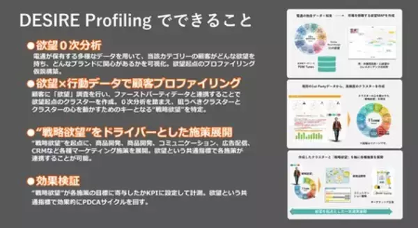 「需要を生み出す消費者の深層心理「11の欲望」を活用した顧客分析パッケージ「DESIRE Profiling」提供開始」の画像