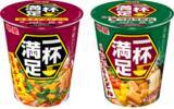 「｢明星 一杯満足 旨辛チゲ味ヌードル / きつねうどん｣8月3日(月)新発売、｢明星 一杯満足｣3品7月上旬ﾘﾆｭｰｱﾙ」の画像1