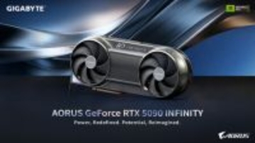 GIGABYTE、CES 2026で革新的な冷却技術とコンパクト設計を採用したAORUS GeForce RTX(TM) 5090 INFINITYグラフィックスカードを発表