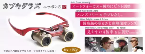 「歌舞伎座にて『カブキグラス®』の特別モデル、正式に発売開始！劇場好きが開発した高性能双眼鏡」の画像