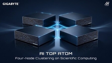 GIGABYTE、科学計算分野におけるAI TOP ATOM 4ノードクラスタリングを実演