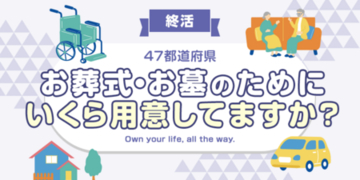【全国調査】【終活】お葬式・お墓のために準備している費用は？  47都道府県別の調査結果を発表！