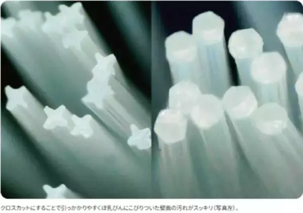 「びん底にたまるミルクまで早く、きれいに、確実に。」の画像