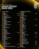 「ASIA'S 50 BEST BARS、2026年の拡張版51-100位リストを発表」の画像1