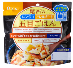レンジ+(プラス) シリーズ アルファ米 アレルギー対応五目ごはん 新発売