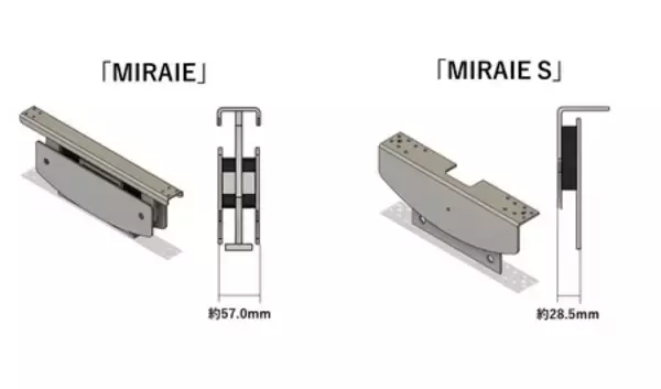 「コンパクト住宅需要の拡大に対応、住宅用制震ダンパー「MIRAIE S」を発表」の画像