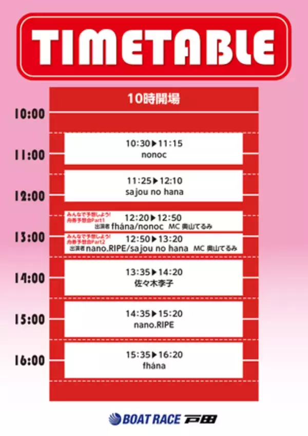 「BOATRACE×アニソン「BOATRACE TODA ANISON FES Vol.2」 2026年2月11日（祝・水）に開催決定！」の画像