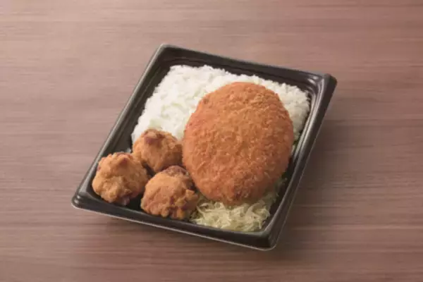 直径14センチの富山県高岡市ご当地グルメ 「高岡大仏コロッケ＆から揚げ弁当」発売