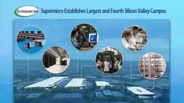 Supermicro（スーパーマイクロ）、シリコンバレー最大規模のキャンパスを新設 -DCBBSで次世代AIデータセンターの提供を加速