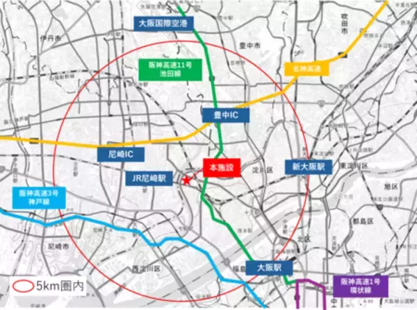 「大規模物流施設「SGリアルティ・MFLP大阪加島」着工」の画像