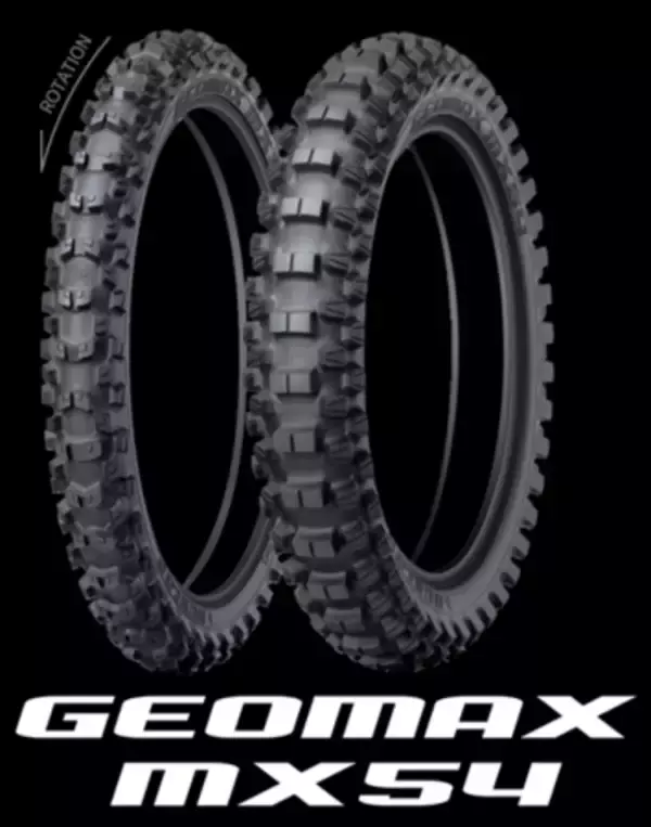 ミディアム路面からハード路面まで幅広くカバーするモトクロス競技用タイヤ DUNLOP「GEOMAX MX54」新発売