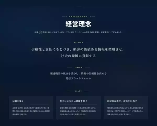 「共同通信PRワイヤー、サービス開始から25年　経営理念を制定」の画像