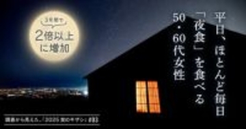 健康的に過ごしたい。“だから”夜食を食べる─50・60代女性の夜食事情─