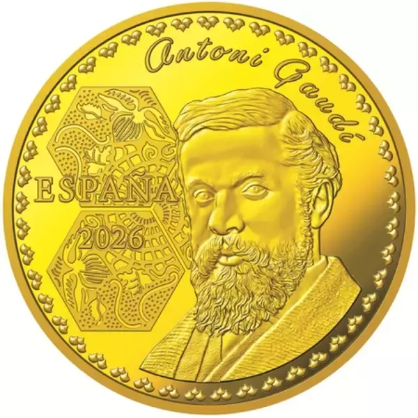 「アントニ・ガウディ没後１００年記念コイン」の画像