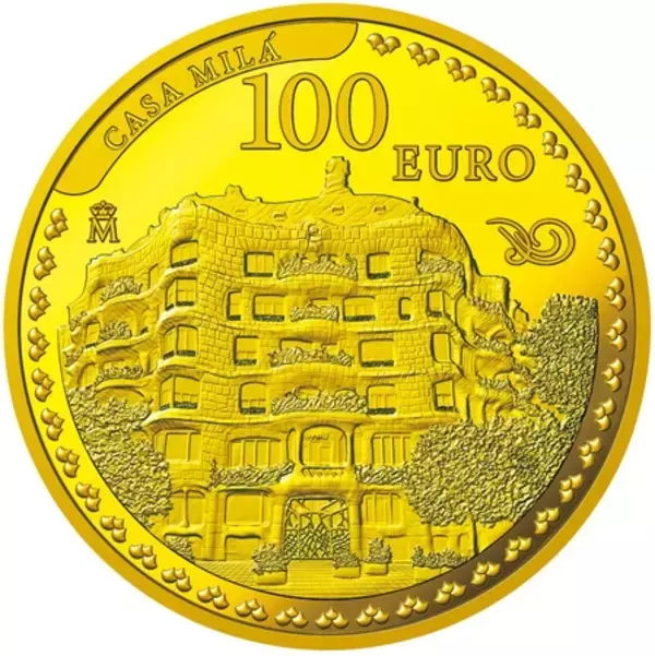 「アントニ・ガウディ没後１００年記念コイン」の画像