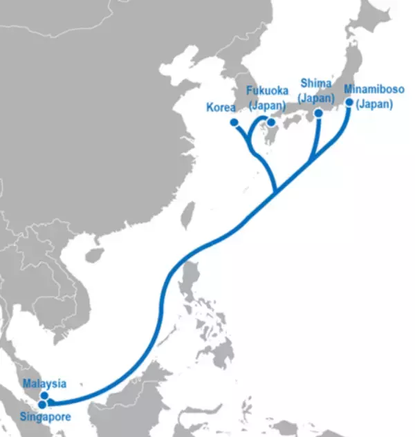 「日本～アジアを繋ぐ海底通信ケーブルを運営する新事業会社を設立」の画像