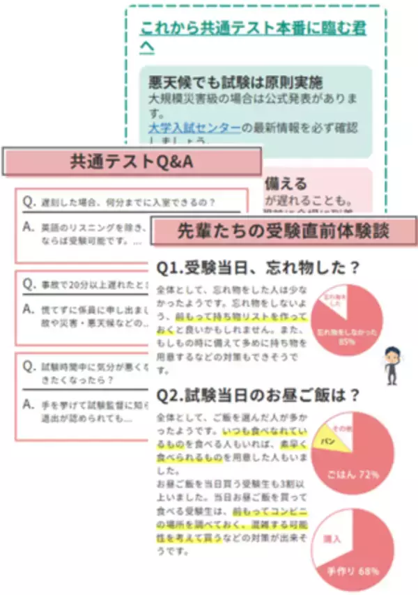 「「共通テスト 全650試験会場のお天気」　自分や家族の試験会場は? 試験当日の天気や気温をスマホでチェック」の画像