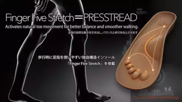 日常で意識する機会の少ない足指力に着目したフットウェア「Dr.SHOEプレストレッド」を７月上旬発売