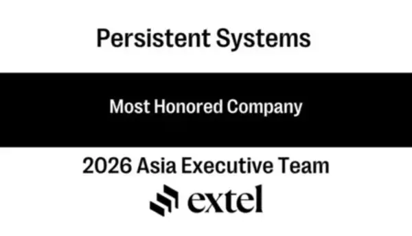 Persistent、Extelの2026年アジア経営陣調査（2026 Asia Executive Team Survey）で3年連続トップの栄誉に輝く