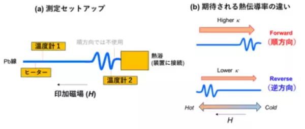 「超伝導体を用いた接合の無い熱ダイオードを開発 ～１本の鉛線を曲げるだけで熱整流を実現！～」の画像
