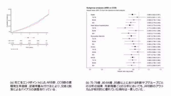 「高齢者の高血圧治療薬選択が死亡・心疾患のリスクに関連」の画像