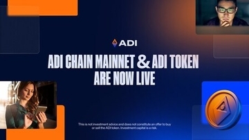 ADI Foundation、ADI ChainのメインネットとADIユーティリティトークンのローンチを発表
