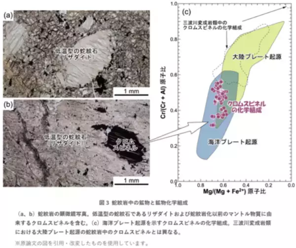 「ここにどうして蛇紋岩？」の画像