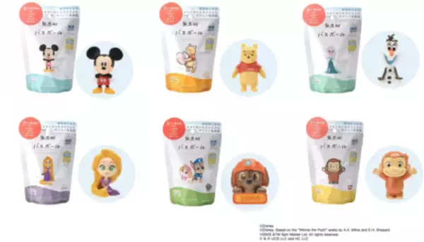 「ミッキー＆ミニーのひな祭りデザインが楽しめる無添加(※)の入浴料『ひなぼーる』アカチャンホンポ限定販売」の画像