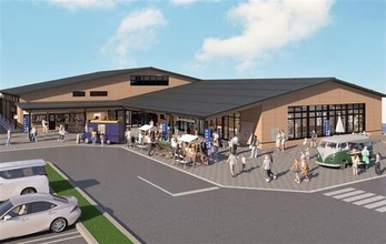 富山市公設卸売市場で市場関連施設「にぎわい施設」を開発