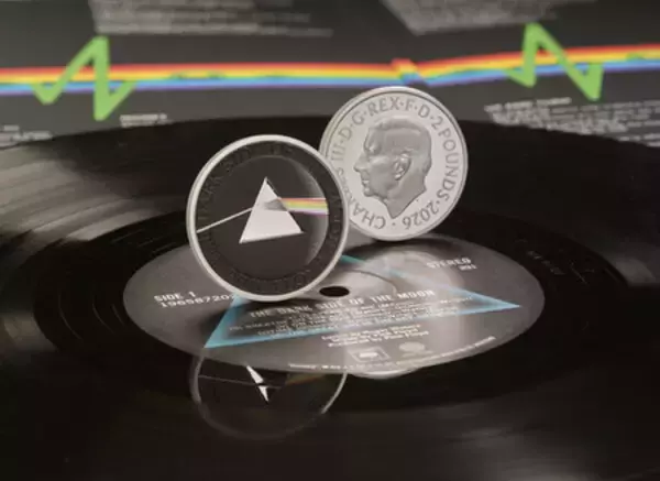 The Royal Mint（英国王立造幣局）、Pink Floydを記念した英国初の記念コインを発行