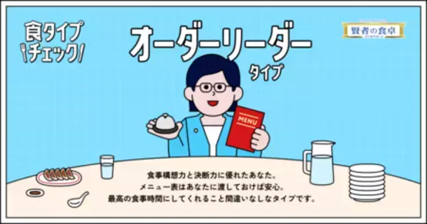 「あなたの“食タイプ”を判定『食タイプチェック』スタート！」の画像
