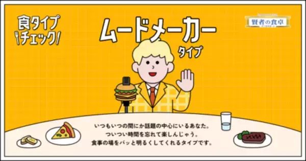 「あなたの“食タイプ”を判定『食タイプチェック』スタート！」の画像