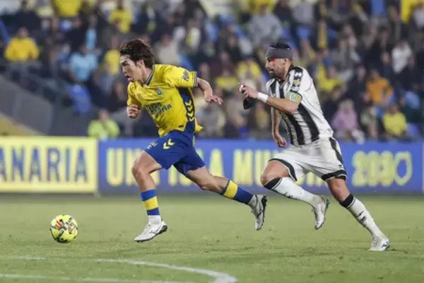 「日本代表の宮代大聖、UDラス・パルマスでラ・リーガにいきなりインパクト」の画像