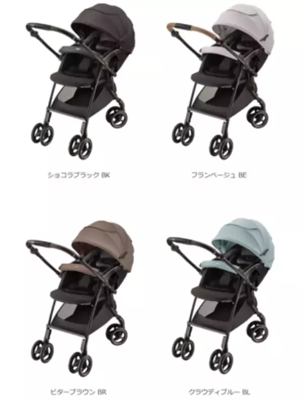4輪フリーでスッと真横にスライドできるベビーカー 『ラクーナ クッション フリー プラス AE』新発売