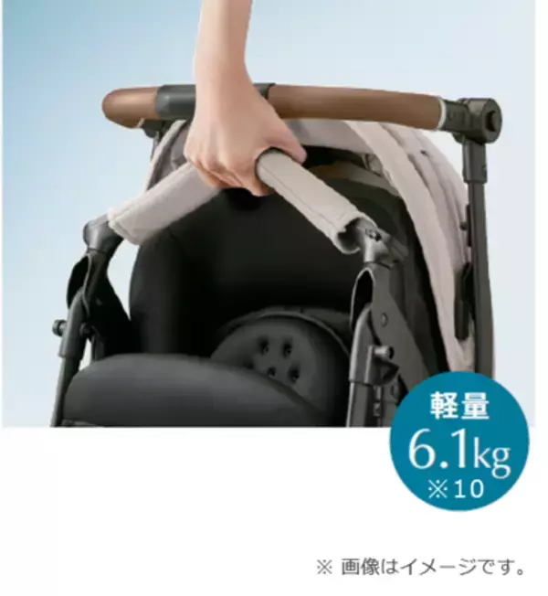 「4輪フリーでスッと真横にスライドできるベビーカー 『ラクーナ クッション フリー プラス AE』新発売」の画像