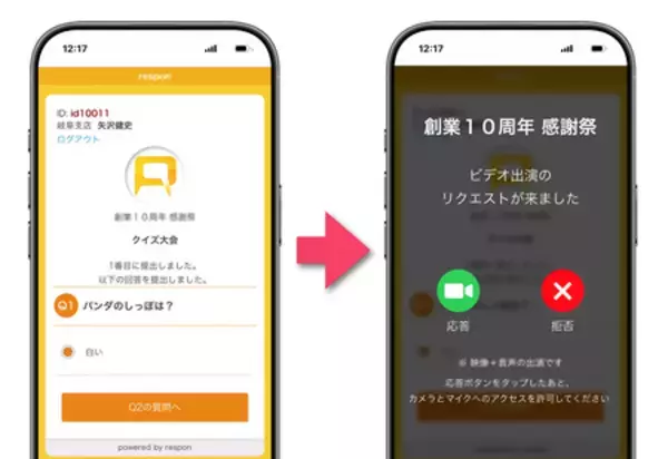 「イベント用クイズサービス「レスポンクイズ」の 「ビデオ出演機能」無料お試しキャンペーンを開催」の画像