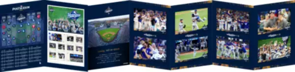 「MLB ワールドシリーズ 2025 優勝記念 ロサンゼルス・ドジャースプレミアムフレーム切手セット」の画像