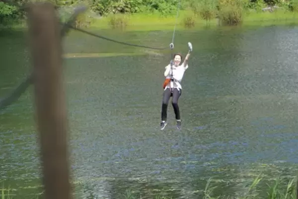 県内初の湖上を滑空する全長600mの新たなアクティビティ誕生！