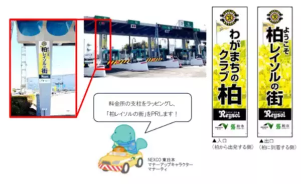 「NEXCO東日本千葉グループ・柏レイソル・柏市は ［E6］常磐自動車道　柏ICで『柏レイソルの街』をPRします！」の画像