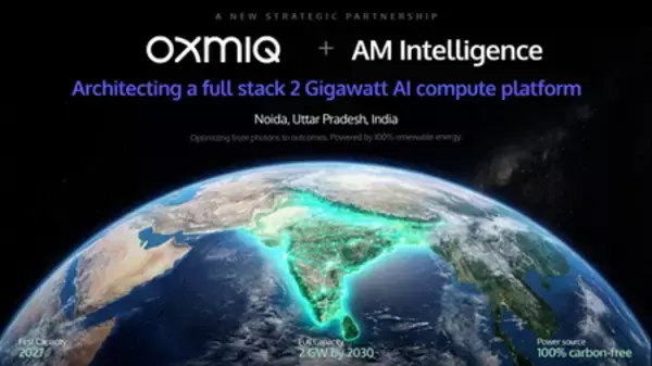 「OXMIQ LabsとAM Intelligence Labs、世界最大級の再生可能エネルギー駆動AIコンピューティング基盤の構築に向け提携」の画像