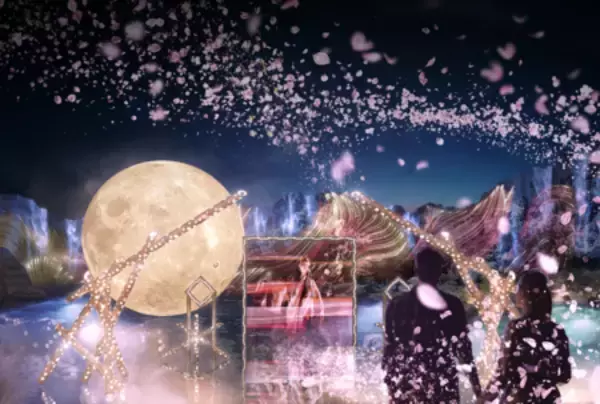 「累計5万人来場、SNSで話題のナイトアートが春限定仕様に」の画像