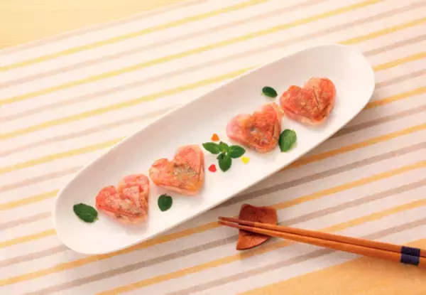 「大阪名物ひとくち餃子の点天から 季節限定「えび餃子」と バレンタイン限定「ハート型餃子」販売のお知らせ」の画像