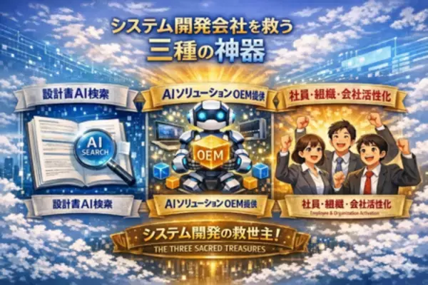 【生成ＡＩ時代の生存戦略】 システム開発会社が直面する“３大危機”を突破する「三種の神器」を発表