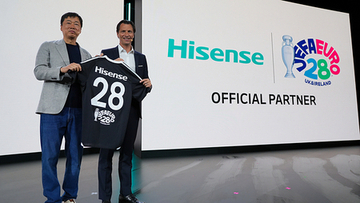 Hisense、UEFA EURO 2028の公式パートナーとして、UEFAとの長期パートナーシップを延長