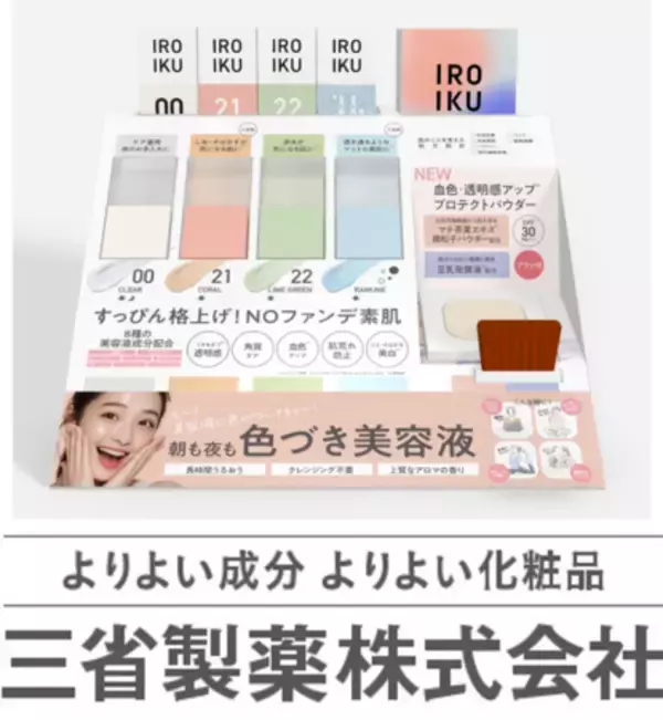 「三省製薬」のオリジナルブランド「IROIKU」と「デルメッド」、いよいよロフトでの展開を開始！