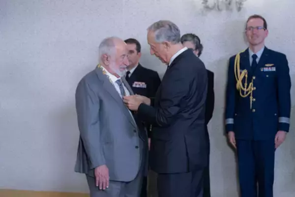 「シャルジャ首長がポルトガルのカモンイス勲章グランドカラーを受章」の画像