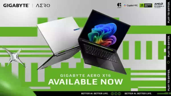 GIGABYTE、超薄型Copilot+ PCに次世代AIパフォーマンスをもたらすAERO X16の販売開始を発表