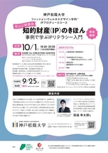 神戸松蔭大学　10⽉1⽇(木)IPプロデュースコース公開講座開催