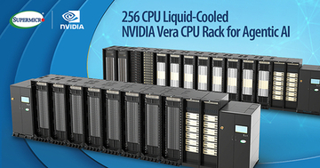 Supermicro、NVIDIA Vera CPUラックを発表トータル256 CPUを搭載する100%液冷のラックスケールソリューションで、先に発表したNVIDIA Vera Rubin NVL72プラットフォームを補完し、大規模エージェントAIに対応