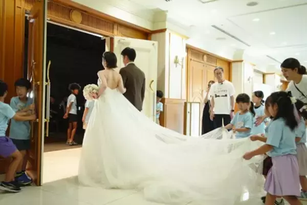 「アートホテル小倉 ニュータガワ 子どもたちが結婚披露宴を作る「ニュータガワでなりきりホテリエ」」の画像